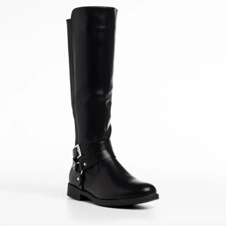 Cizme dama negre din piele ecologica Alaia