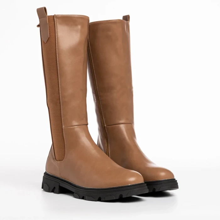 Cizme dama maro din piele ecologica Amiyah