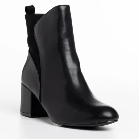 Botine dama negre din piele ecologica Arielle