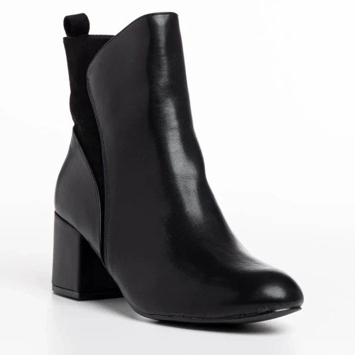 Botine dama negre din piele ecologica Arielle
