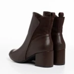 Botine dama maro inchis din piele ecologica Arielle