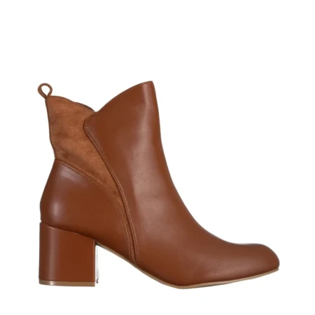 Botine dama maro deschis din piele ecologica Arielle