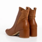 Botine dama maro deschis din piele ecologica Arielle