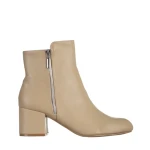Botine dama bej din piele ecologica Everlee