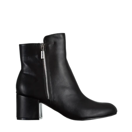 Botine dama negre din piele ecologica Everlee