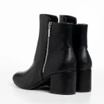 Botine dama negre din piele ecologica Everlee