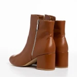 Botine dama maro din piele ecologica Everlee