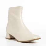 Botine dama bej din piele ecologica Ainsley