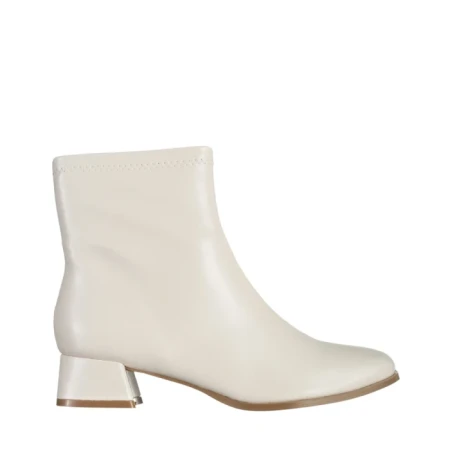 Botine dama bej din piele ecologica Ainsley