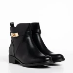 Botine dama negre din piele ecologica Verity