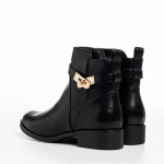 Botine dama negre din piele ecologica Verity