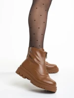 Botine dama maro din piele ecologica Celestina