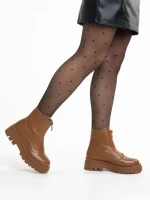 Botine dama maro din piele ecologica Celestina