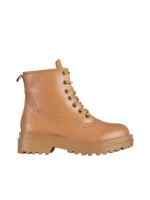 Botine dama bej din piele ecologica Adora