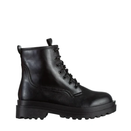 Botine dama negre din piele ecologica Adora