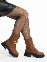 Ghete dama maro din piele ecologica Roiza