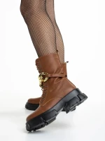 Ghete dama maro din piele ecologica Roiza