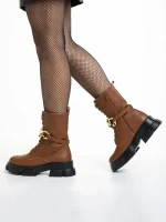 Ghete dama maro din piele ecologica Roiza