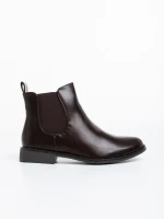 Botine dama maro din piele ecologica Sandie