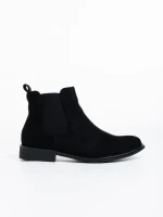 Botine dama negre din material textil Sauda