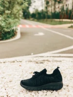 Pantofi sport barbati negri din material textil Andreo