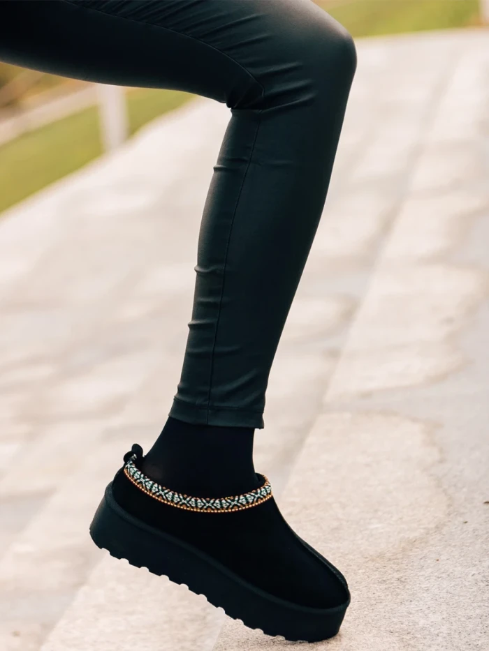 Papuci dama negri din material textil  Valtera