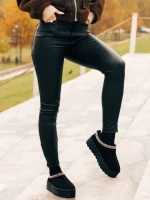 Papuci dama negri din material textil  Valtera