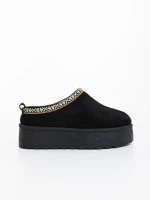 Papuci dama negri din material textil  Valtera