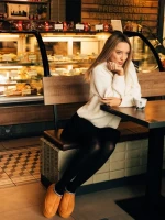 Papuci dama camel din material textil  Valtera