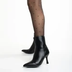 Botine dama negre din piele ecologica Kailani