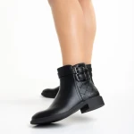 Botine dama negre din piele ecologica Deliza