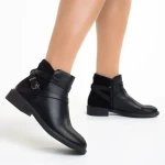 Botine dama negre din piele ecologica Darinda