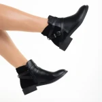 Botine dama negre din piele ecologica Darinda