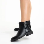 Botine dama negre din piele ecologica Demiana