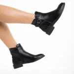 Botine dama negre din piele ecologica Demiana
