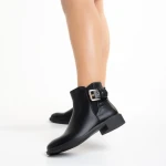 Botine dama negre din piele ecologica Elliana