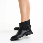 Botine dama negre din piele ecologica Daviana