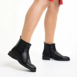 Botine dama negre din piele ecologica Daviana