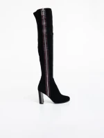 Cizme dama negre din material textil Maeva