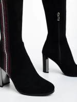 Cizme dama negre din material textil Maeva