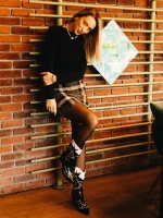 Cizme dama negre din piele ecologica Mariyka