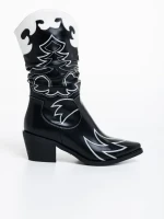 Cizme dama negre din piele ecologica Mariyka