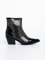 Cizme dama negre din material sintetic Nakisha