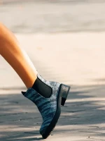 Botine dama negre din piele ecologica Desirae