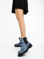 Botine dama negre din piele ecologica Desirae