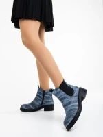 Botine dama negre din piele ecologica Desirae