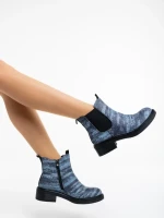 Botine dama negre din piele ecologica Desirae