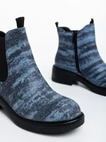 Botine dama negre din piele ecologica Desirae