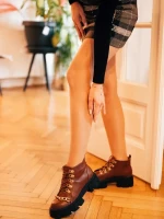 Ghete dama maro din piele ecologica Elinora