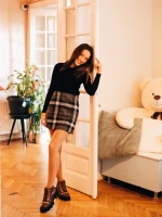 Ghete dama maro din piele ecologica Elinora